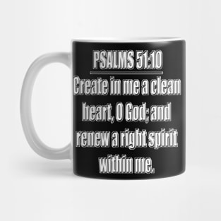 Psalm 51:10 KJV Mug